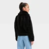 Girls' Faux Fur Jacket - Art Class™ Black 2 Girls' Faux Fur Jacket - Art Class™ Black -Teen Clothing Store GUEST d2eaadc5 cd96 46f3 99b9 6fdab2052303