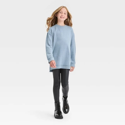 Girls' Oversized Crewneck Pull-Over Sweatshirt - Art Class™ 4 Girls' Oversized Crewneck Pull-Over Sweatshirt - Art Class™ - Image 2