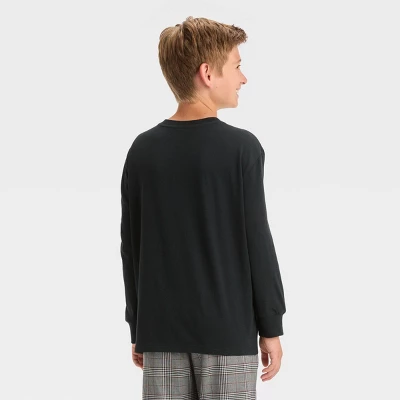 Boys' Boom Box Long Sleeve Graphic T-Shirt - Art Class™ Black 4 Boys' Boom Box Long Sleeve Graphic T-Shirt - Art Class™ Black - Image 2