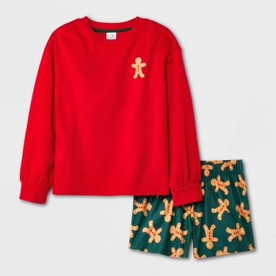 Girls' 2pc Full Sleeve Graphic Sweatshirt And Shorts Pajama Set - Art Class™ 7 Girls' 2pc Full Sleeve Graphic Sweatshirt And Shorts Pajama Set - Art Class™ - Image 5