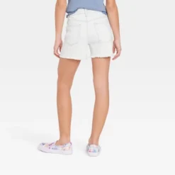 Girls' High-Rise Midi Jean Shorts - Art Class™
