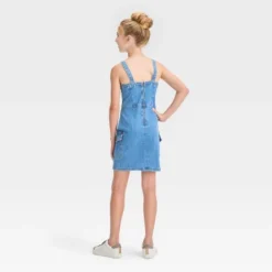 Girls' Denim Dress - Art Class™
