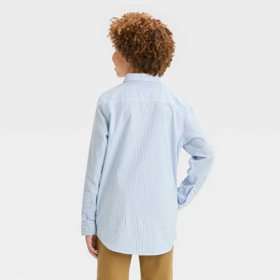 Boys' Oxford Striped Long Sleeve Button-Down Shirt - Art Class™ 3 Boys' Oxford Striped Long Sleeve Button-Down Shirt - Art Class™