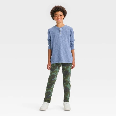 Boys' Long Sleeve Washed Henley T-Shirt - Art Class™ 4 Boys' Long Sleeve Washed Henley T-Shirt - Art Class™ - Image 2
