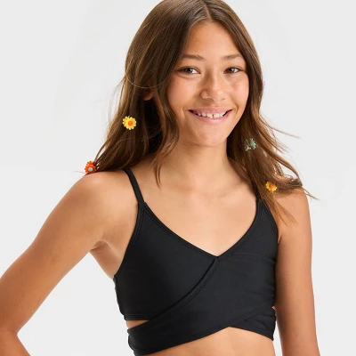 Girls' 'It’s A Wrap' Solid Bikini Set - Art Class™ 3 Girls' 'It’s A Wrap' Solid Bikini Set - Art Class™
