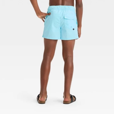 Boys' Solid Swim Shorts - Art Class™ Blue 4 Boys' Solid Swim Shorts - Art Class™ Blue - Image 2